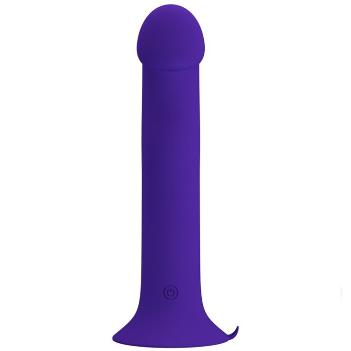 PRETTY LOVE - MURRAY YOUTH VIBRATING DILDO & RECHARGEABLE VIOLET - D-237023 - Teknashop Ltd