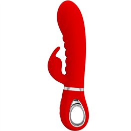 PRETTY LOVE - PRESCOTT MULTIFUNCTION G-SPOT VIBRATOR RED - D-238695 - Teknashop Ltd