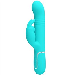 PRETTY LOVE - COALE RABBIT VIBRATOR PEARLS AQUA GREEN - D-238771 - Teknashop Ltd