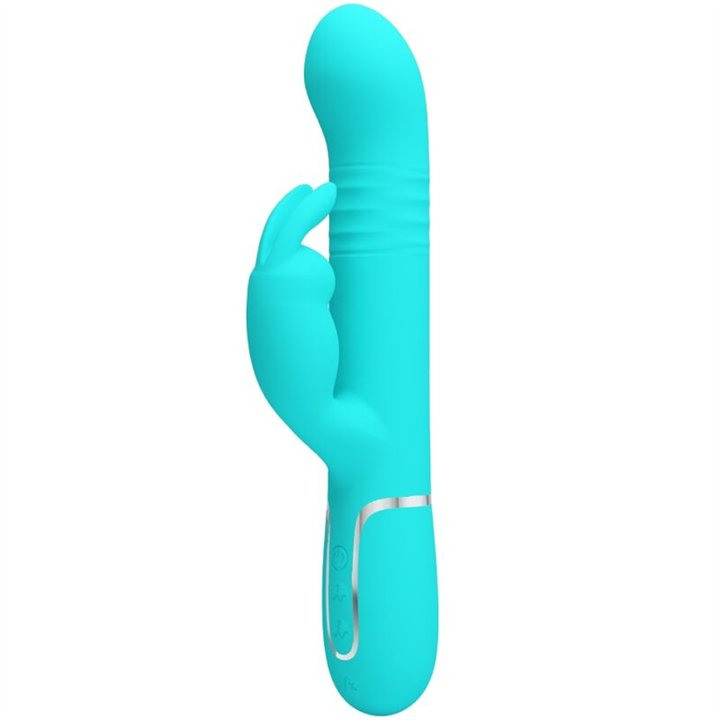 PRETTY LOVE - COALE RABBIT VIBRATOR PEARLS AQUA GREEN - D-238771 - Teknashop Ltd