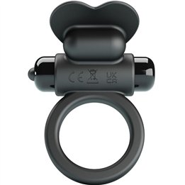 PRETTY LOVE - DEBONAIRE VIBRATING RING RABBIT 10 VIBRATIONS BLACK - D-242451 - Teknashop Ltd