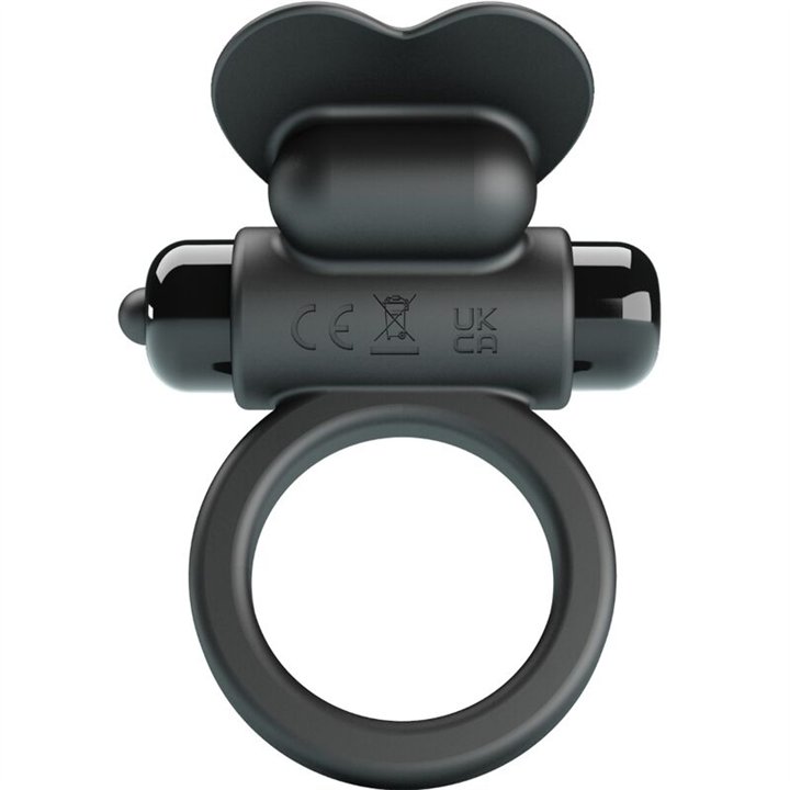 PRETTY LOVE - DEBONAIRE VIBRATING RING RABBIT 10 VIBRATIONS BLACK - D-242451 - Teknashop Ltd