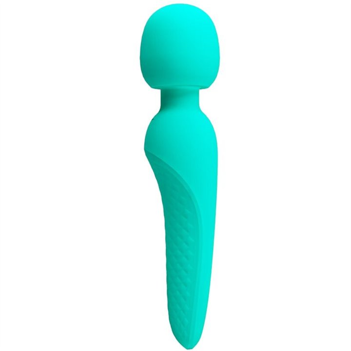 PRETTY LOVE - MEREDITH MASSAGER 12 VIBRATION MODES AQUA GREEN - D-238710 - Teknashop Ltd