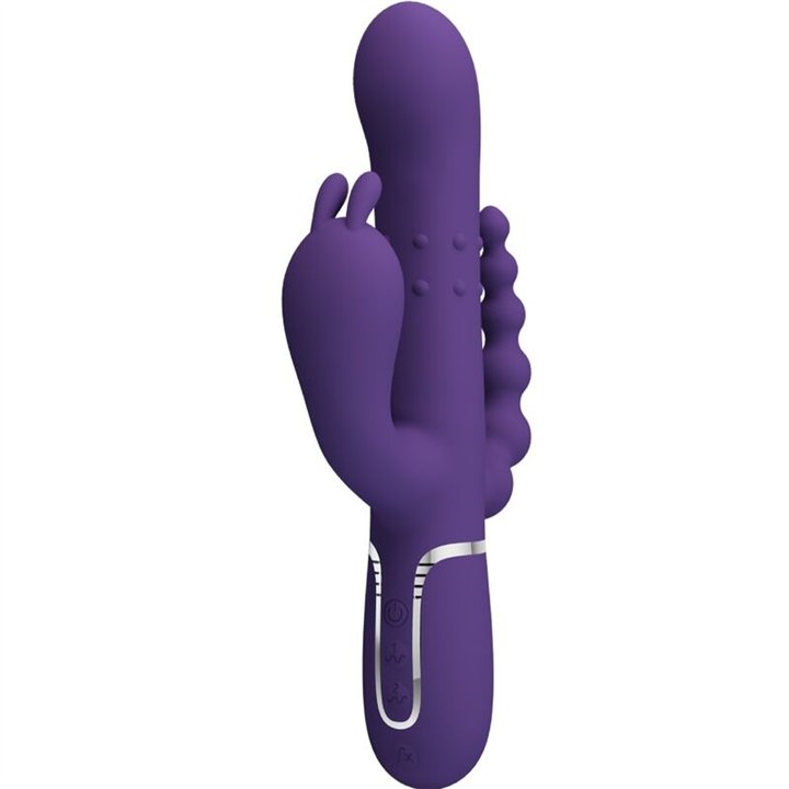 PRETTY LOVE - CAMMY TRIPLE VIBRATOR MULTIFUNCTION 4 IN 1 PURPLE - D-241872 - Teknashop Ltd