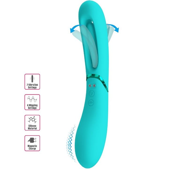 ROMANCE - LEXIE G-SPOT VIBRATOR 7 VIBRATIONS BLUE - D-241901 - Teknashop Ltd