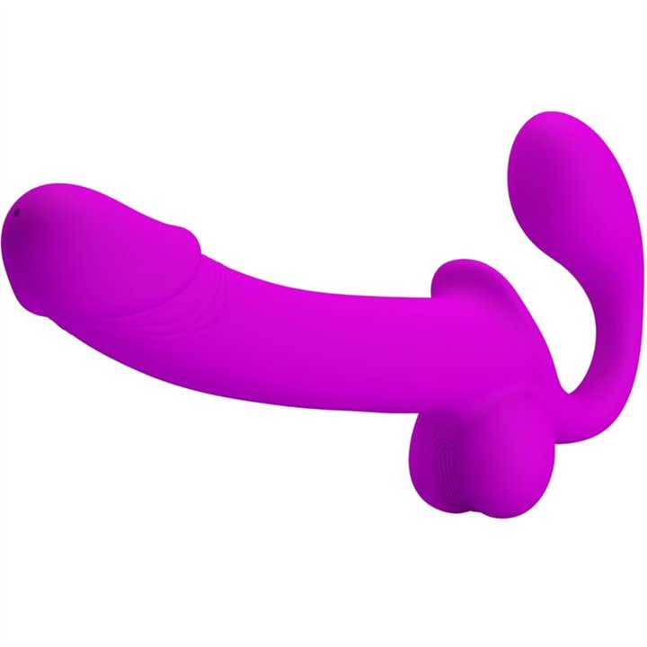 PRETTY LOVE - KELPIE DOUBLE STRAP-ON STIMULATOR PURPLE - D-242436 - Teknashop Ltd