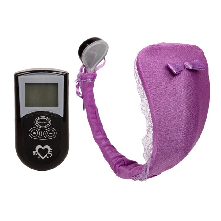 BAILE - THONG WITH VIBRATOR WITH LILAC REMOTE CONTROL - D44-194945LL - Teknashop Ltd