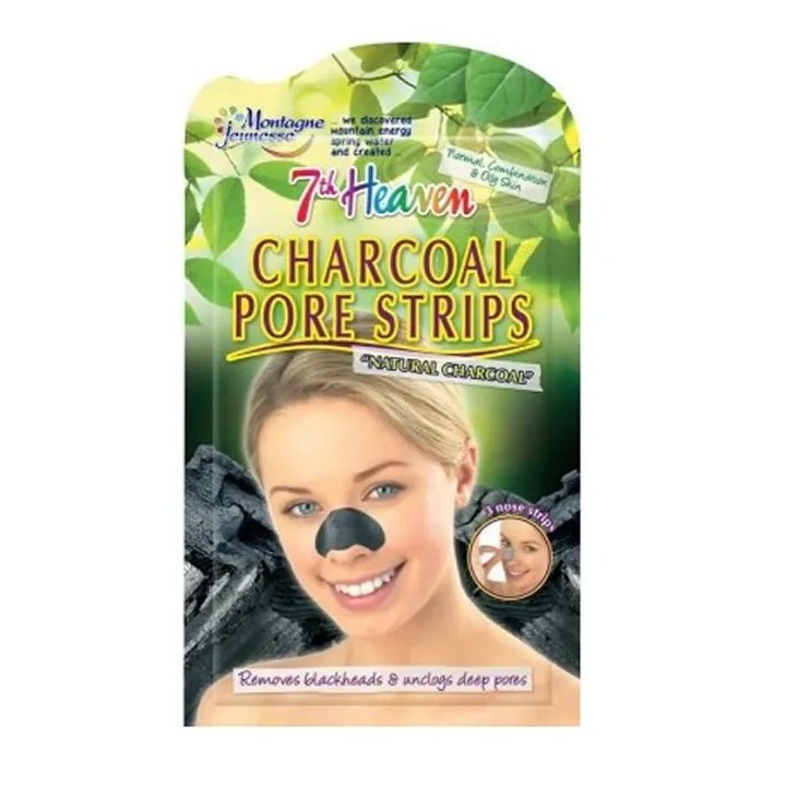 Montagne Jeunesse Charcoal Pore Strips 3 Units - unisex - Teknashop Ltd