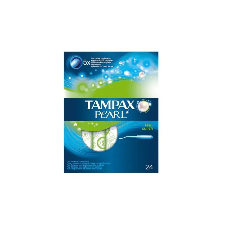 Tampax Pearl Súper 24 Units  - unisex - Teknashop Ltd