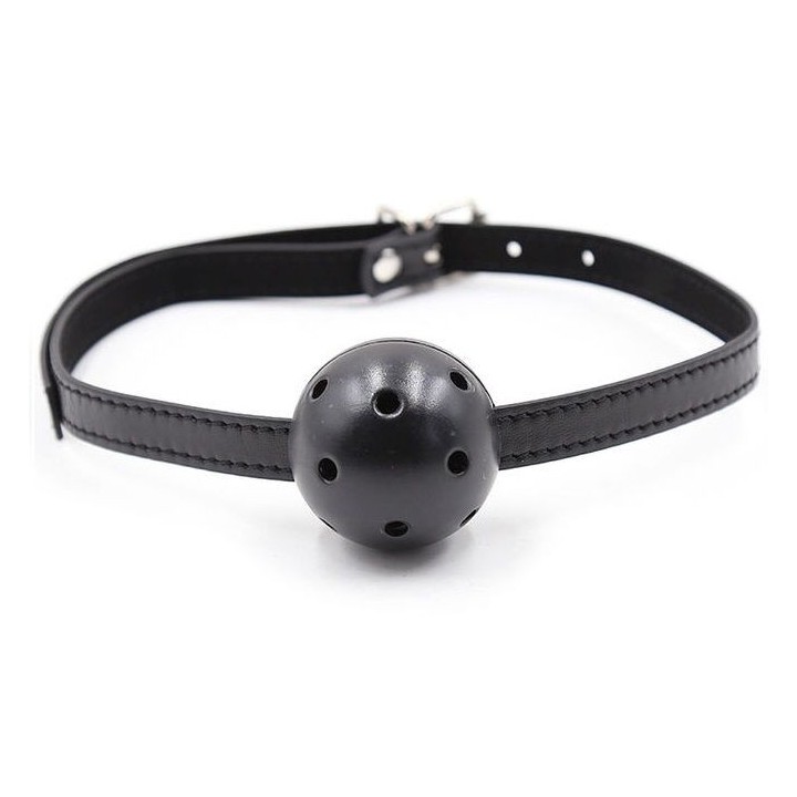 OHMAMA FETISH - GAG WITH BALL AND VENTS - D-230066 - Teknashop Ltd