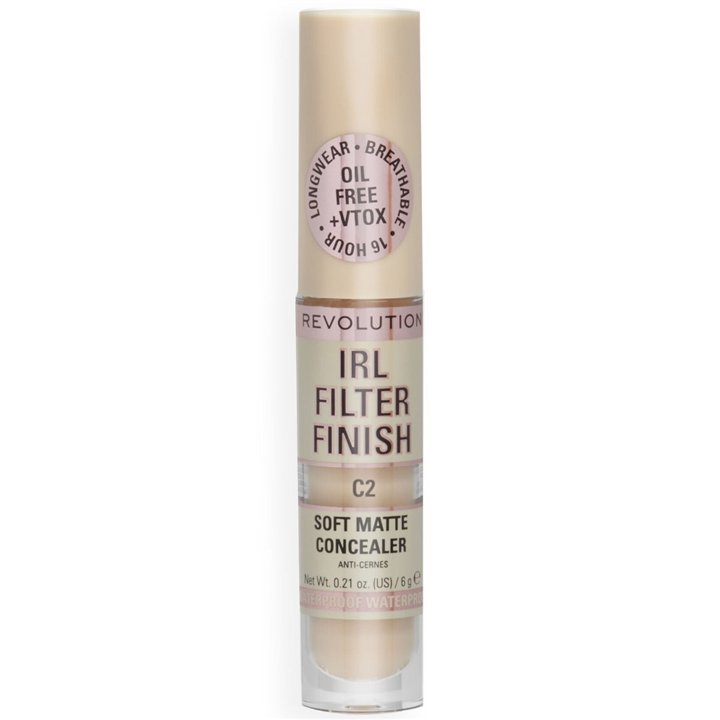Makeup Revolution, IRL Filter Finish, Cover Dark Spots, Cream Concealer, C2, 6 g - Teknashop Ltd