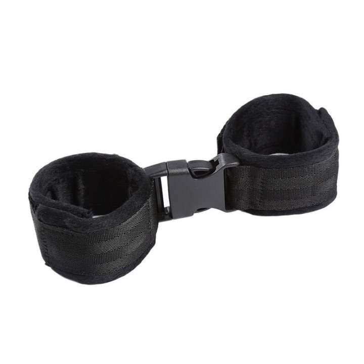 OHMAMA FETISH - HOOK AND LOOP FASTENER NYLON WRIST RESTRAINTS - D-230357 - Teknashop Ltd