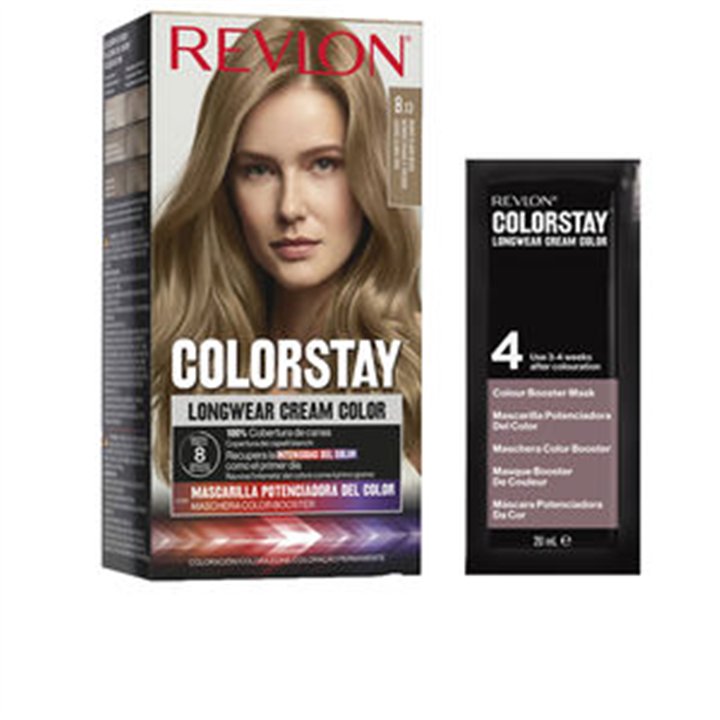 Revlon, Color Stay, Permanent Hair Dye, 8.13 Medium Beige Blonde, 165 ml - Teknashop Ltd
