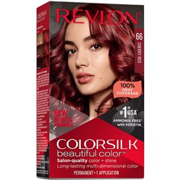 Revlon, Colorsilk, Permanent Hair Dye, 66 Cherry Red, 130 ml - Teknashop Ltd