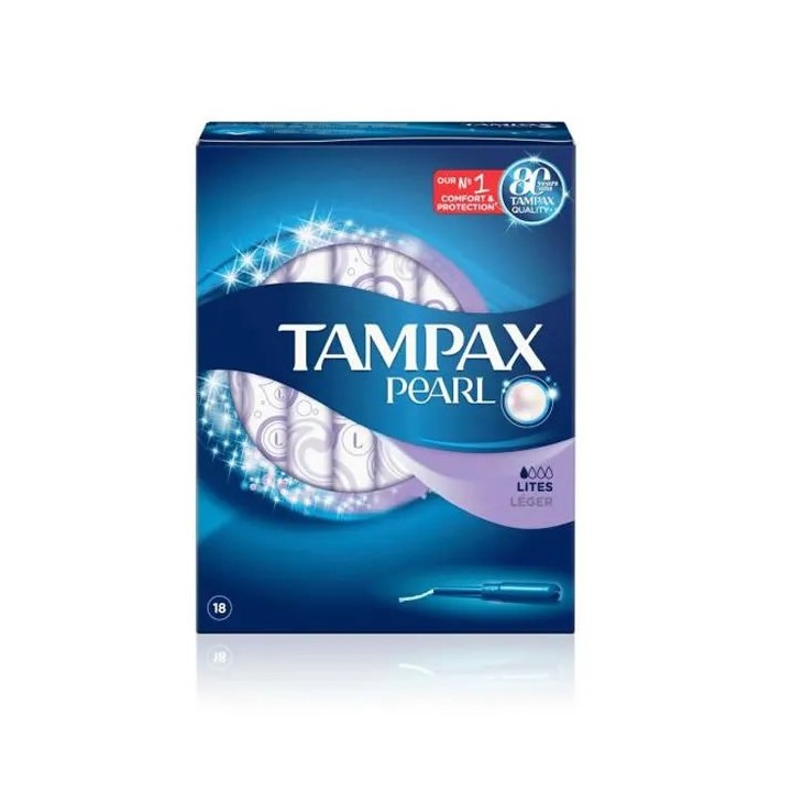Tampax Pearl Lites 18 Units - unisex - Teknashop Ltd