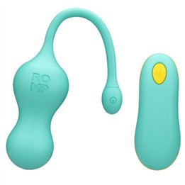 ROMP - CELLO MULTIFUNCTION VIBRATING EGG TURQUOISE REMOTE CONTROL - D-245875 - Teknashop Ltd