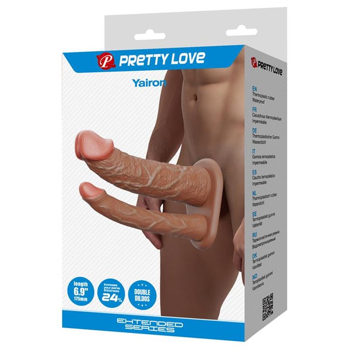 Yairon Extended Double Penis Sleeve - BI-026286 - Teknashop Ltd