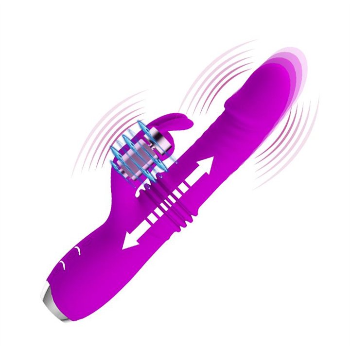 Dorothy Thrusting Vibrator USB Purple - BI-014713 - Teknashop Ltd