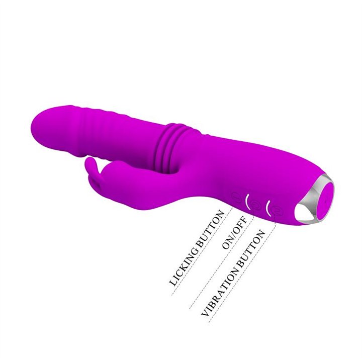 Dorothy Thrusting Vibrator USB Purple - BI-014713 - Teknashop Ltd