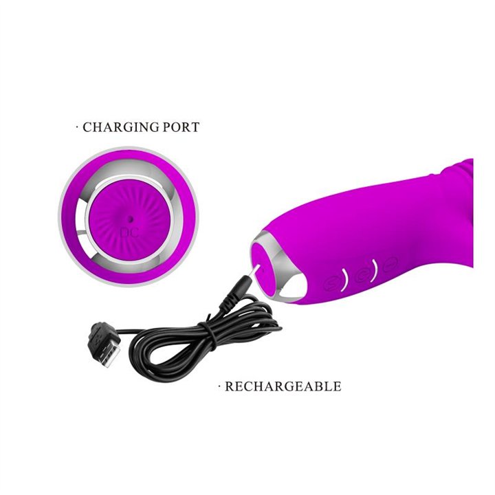 Dorothy Thrusting Vibrator USB Purple - BI-014713 - Teknashop Ltd
