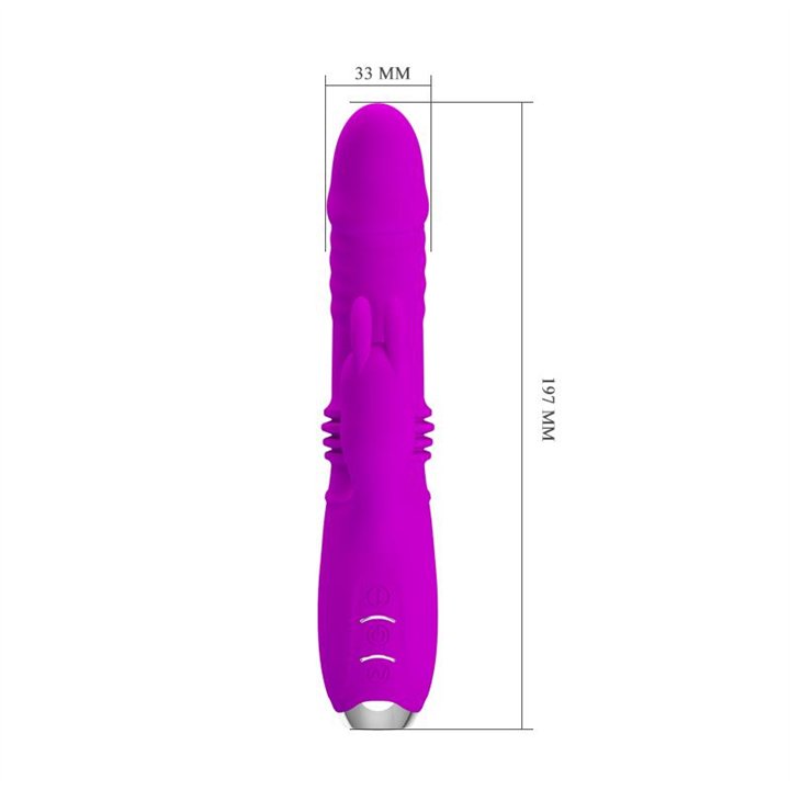 Dorothy Thrusting Vibrator USB Purple - BI-014713 - Teknashop Ltd