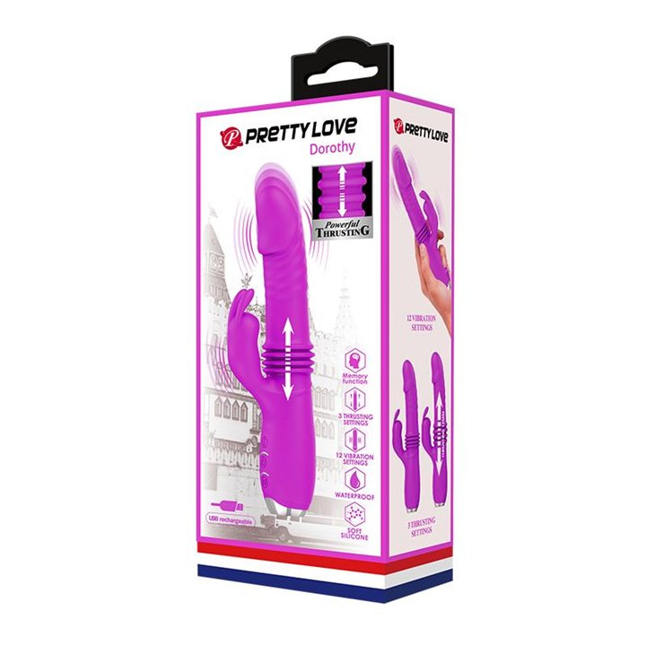 Dorothy Thrusting Vibrator USB Purple - BI-014713 - Teknashop Ltd