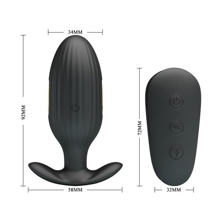 Royal Pleasure Butt Plug with Electro Stimulation USB - BI-040083W - Teknashop Ltd