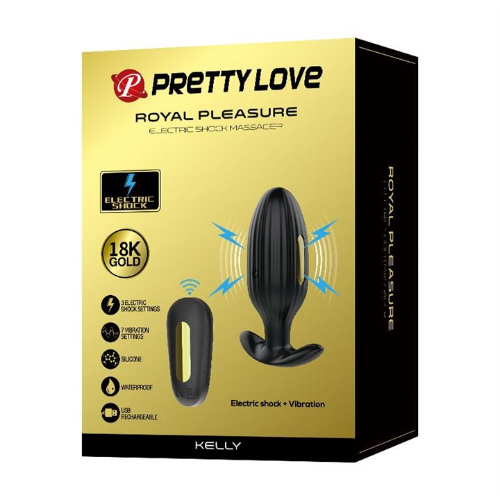 Royal Pleasure Butt Plug with Electro Stimulation USB - BI-040083W - Teknashop Ltd