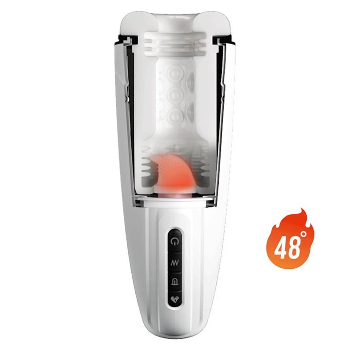 Marissa Male Masturbator Vibration, Heating, Sex Talk and Licking - BM-00900T73Z - Teknashop Ltd