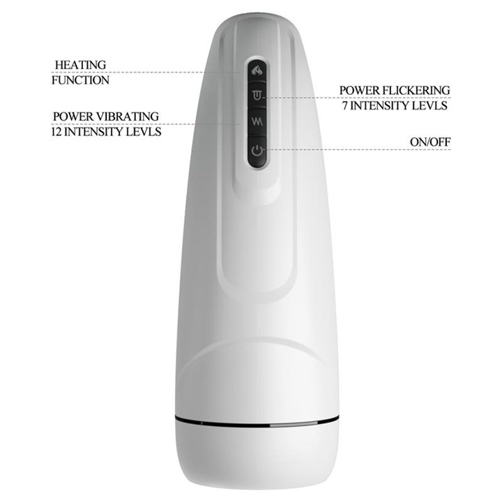 Marissa Male Masturbator Vibration, Heating, Sex Talk and Licking - BM-00900T73Z - Teknashop Ltd