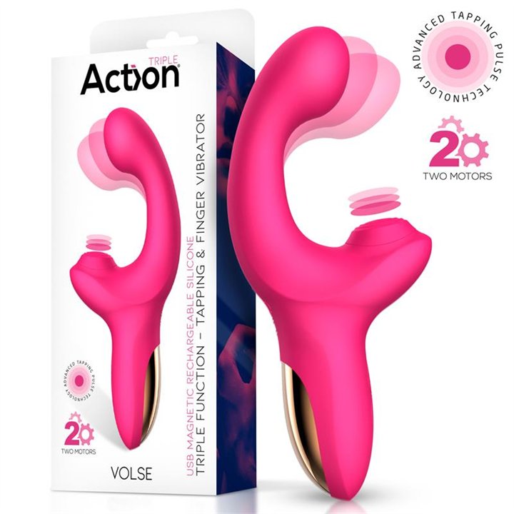 Volse Triple function Vibe with Finger and Pulsation Tapping - AC-252 - Teknashop Ltd