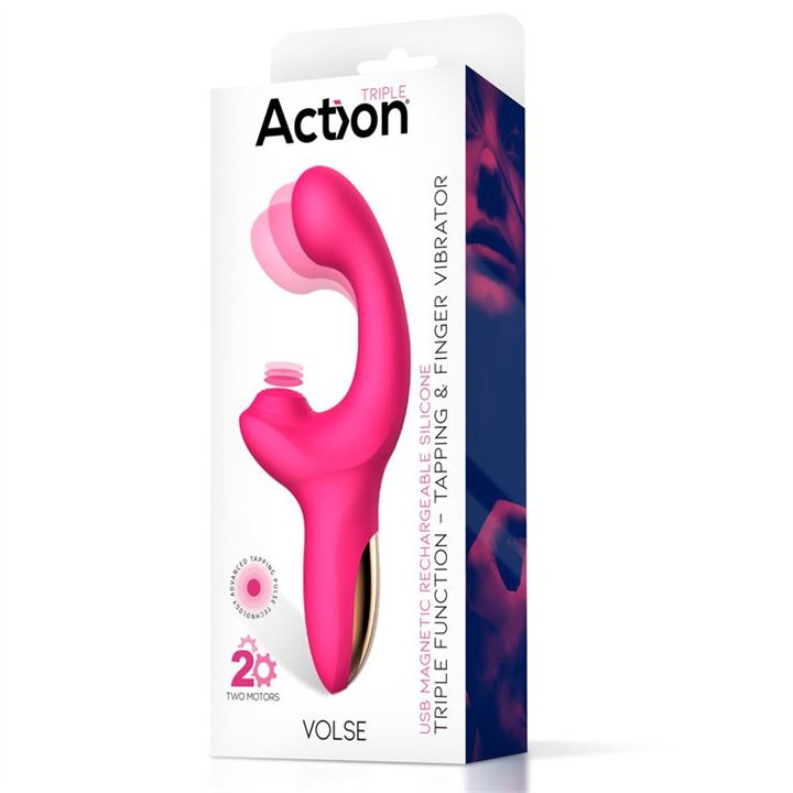 Volse Triple function Vibe with Finger and Pulsation Tapping - AC-252 - Teknashop Ltd