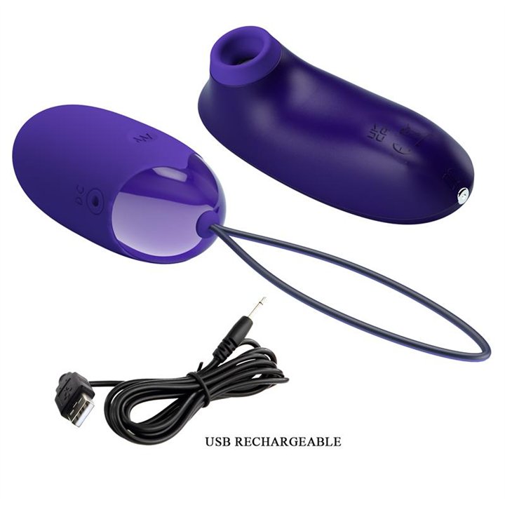 Clitoris Sucker and Egg Vibrator - BI-014901WL - Teknashop Ltd