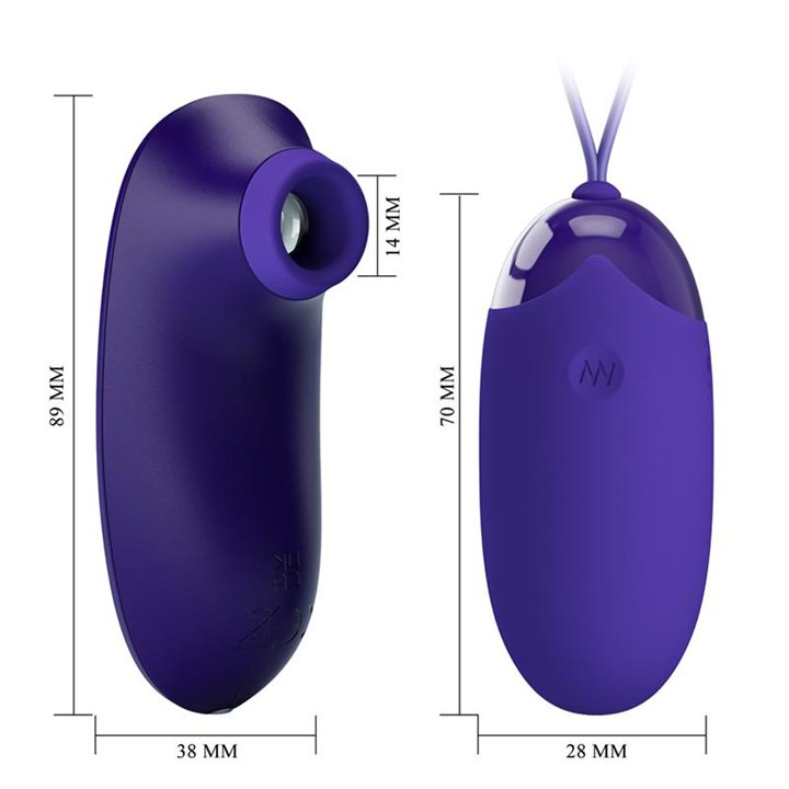 Clitoris Sucker and Egg Vibrator - BI-014901WL - Teknashop Ltd