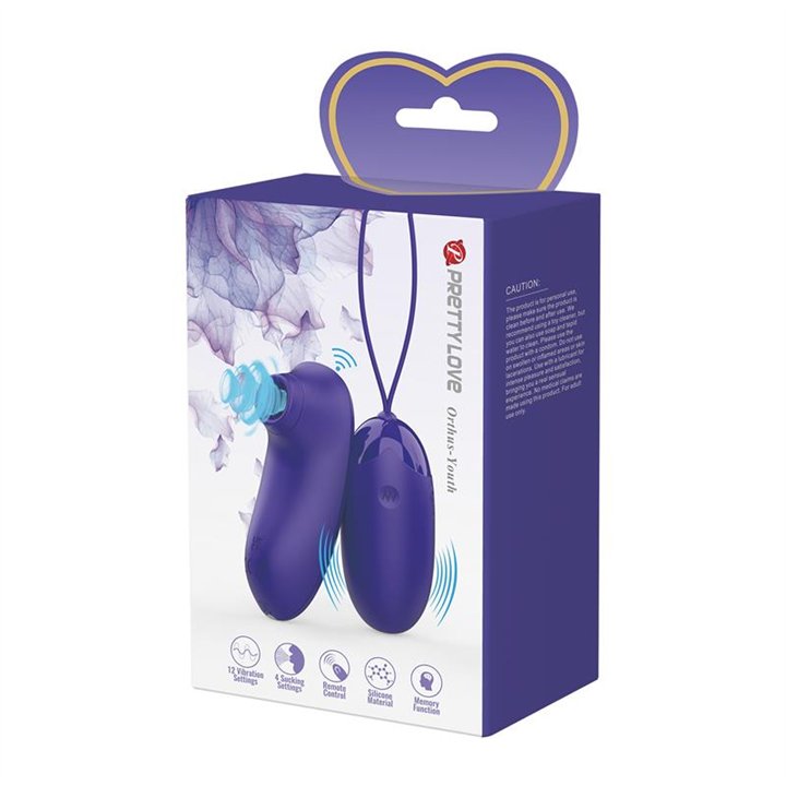 Clitoris Sucker and Egg Vibrator - BI-014901WL - Teknashop Ltd