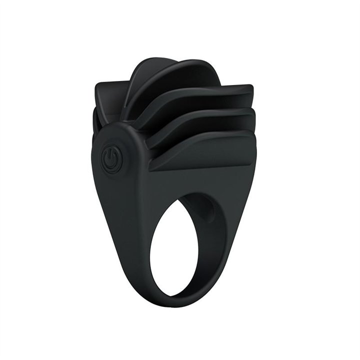 Pretty Love Vibrating Cock Ring Chester Black - BI-210137 - Teknashop Ltd