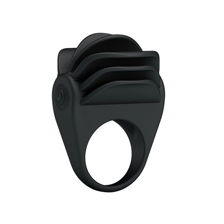 Pretty Love Vibrating Cock Ring Chester Black - BI-210137 - Teknashop Ltd
