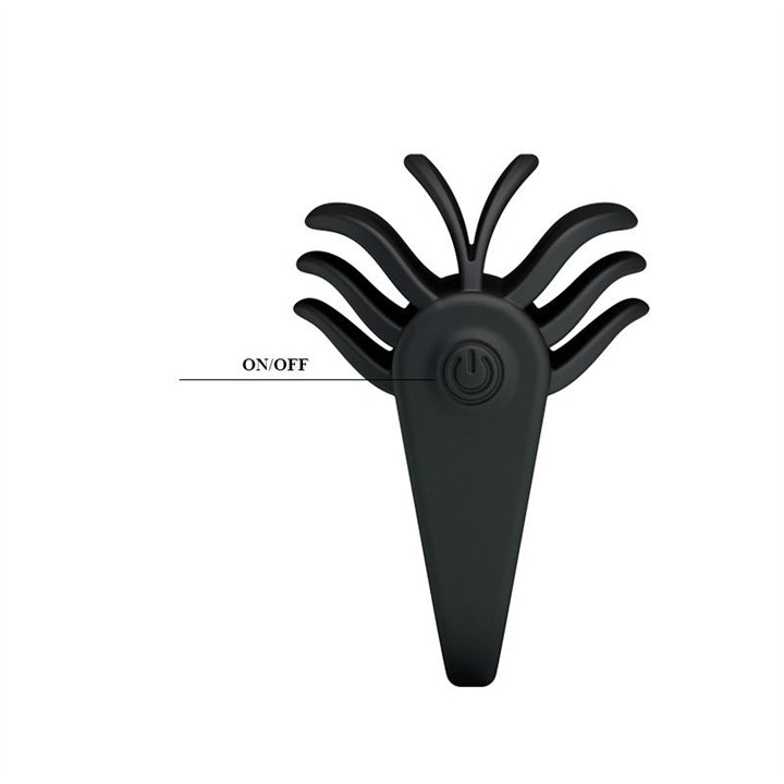 Pretty Love Vibrating Cock Ring Chester Black - BI-210137 - Teknashop Ltd