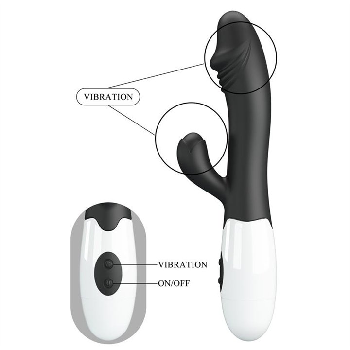 Vibrator Snappy 30 functions Black - BI-014173-A3 - Teknashop Ltd