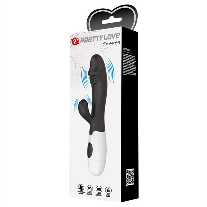 Vibrator Snappy 30 functions Black - BI-014173-A3 - Teknashop Ltd