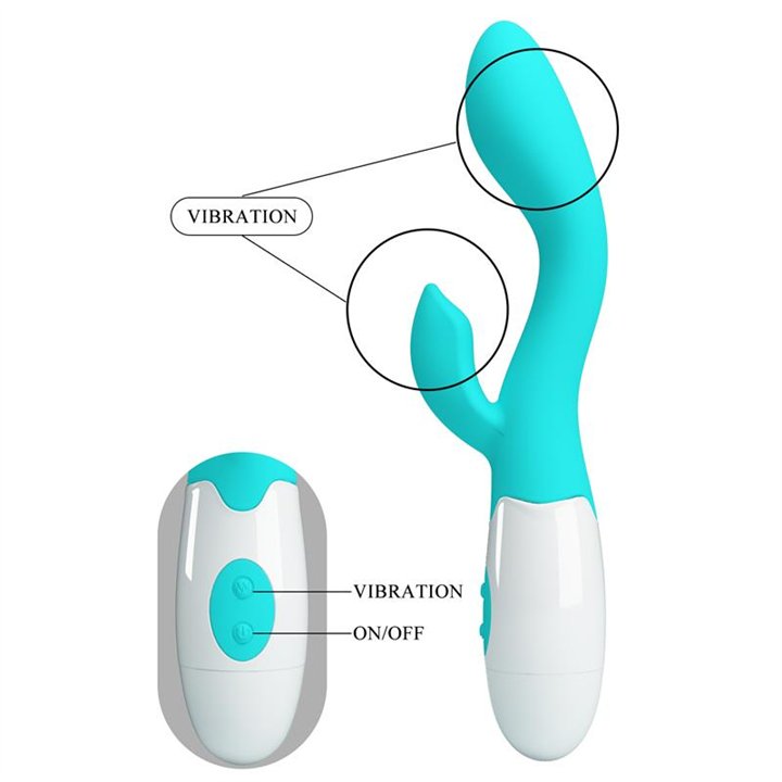 Vibrator Brighty 30 functions Blue - BI-014174-A1 - Teknashop Ltd