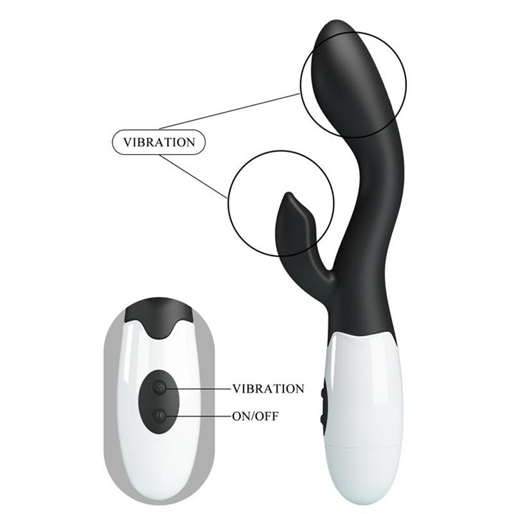 Vibrator Brighty 30 functions Black - BI-014174-A3 - Teknashop Ltd