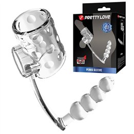 Anal Plug with Penis Sleeve - BI-026277M - Teknashop Ltd