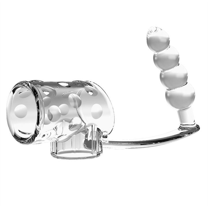 Anal Plug with Penis Sleeve - BI-026277M - Teknashop Ltd