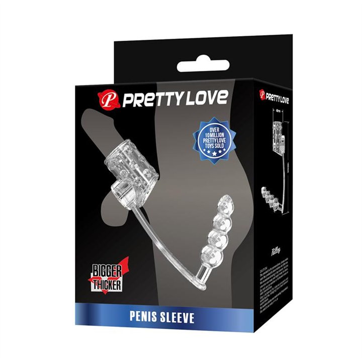 Anal Plug with Penis Sleeve - BI-026277M - Teknashop Ltd