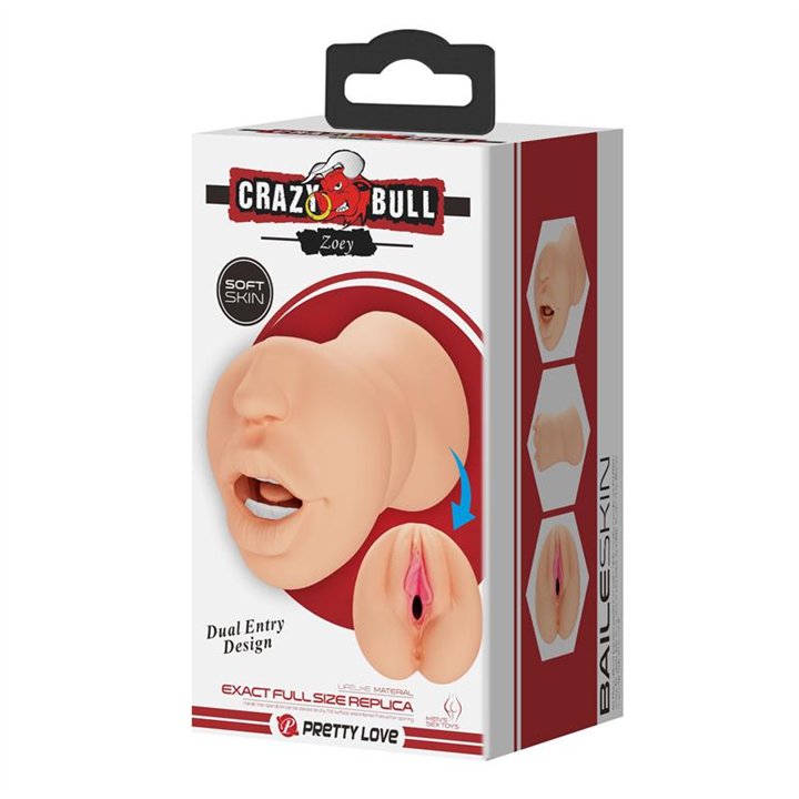 Zoey Mouth and Vagina Masturbator - BM-009241N - Teknashop Ltd