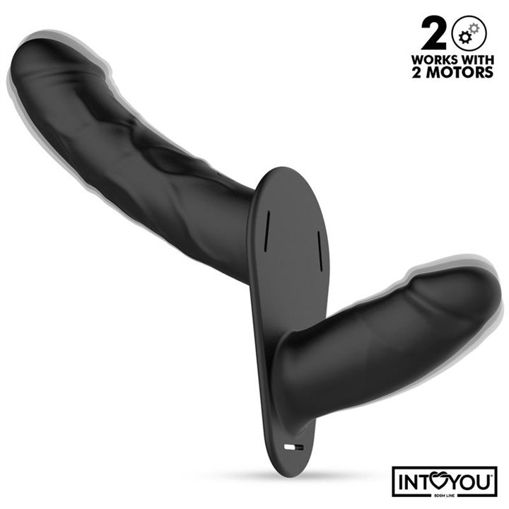 Jordan Strap-on with Double Vibrating Dildo and Remote - IB-792 - Teknashop Ltd