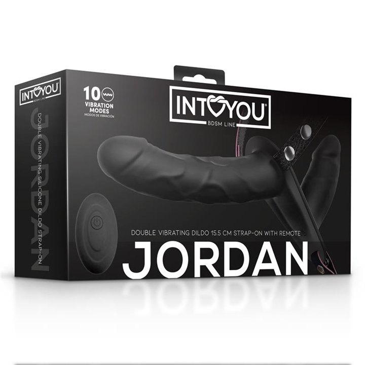 Jordan Strap-on with Double Vibrating Dildo and Remote - IB-792 - Teknashop Ltd