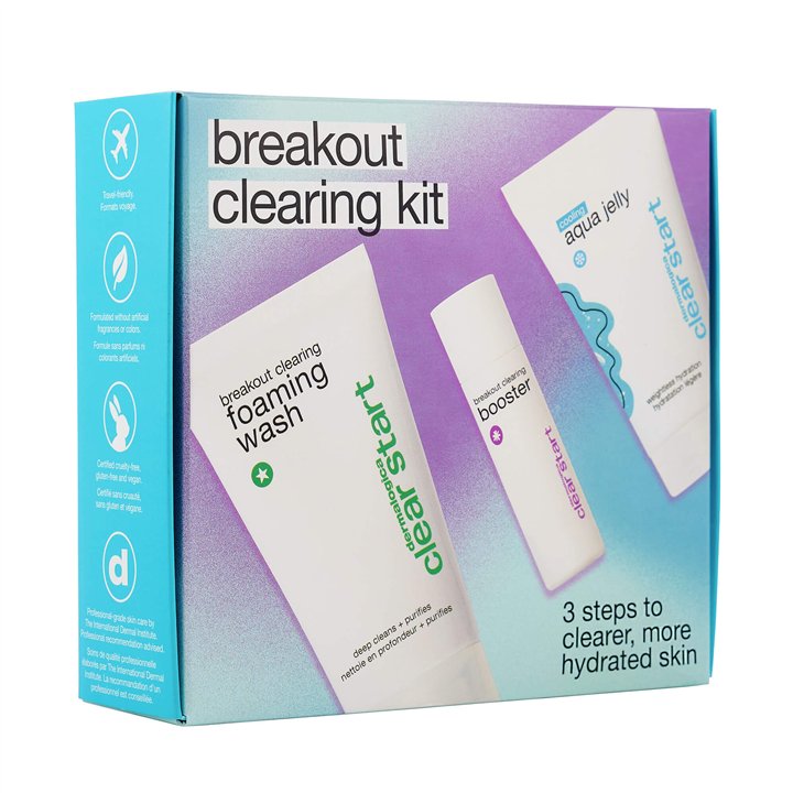 Clear Start Breakout Clearing Kit Set Dermalogica: Clear Start Aqua Jelly, For Regulation Of Excessive Sebum, Gel, For Face, 25 
