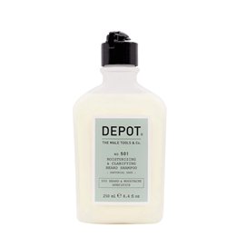 Depot, 500 Beard & Mustache Specifics No. 501, Beard Shampoo, Moisturizing & Clarifying, 250 ml - Teknashop Ltd